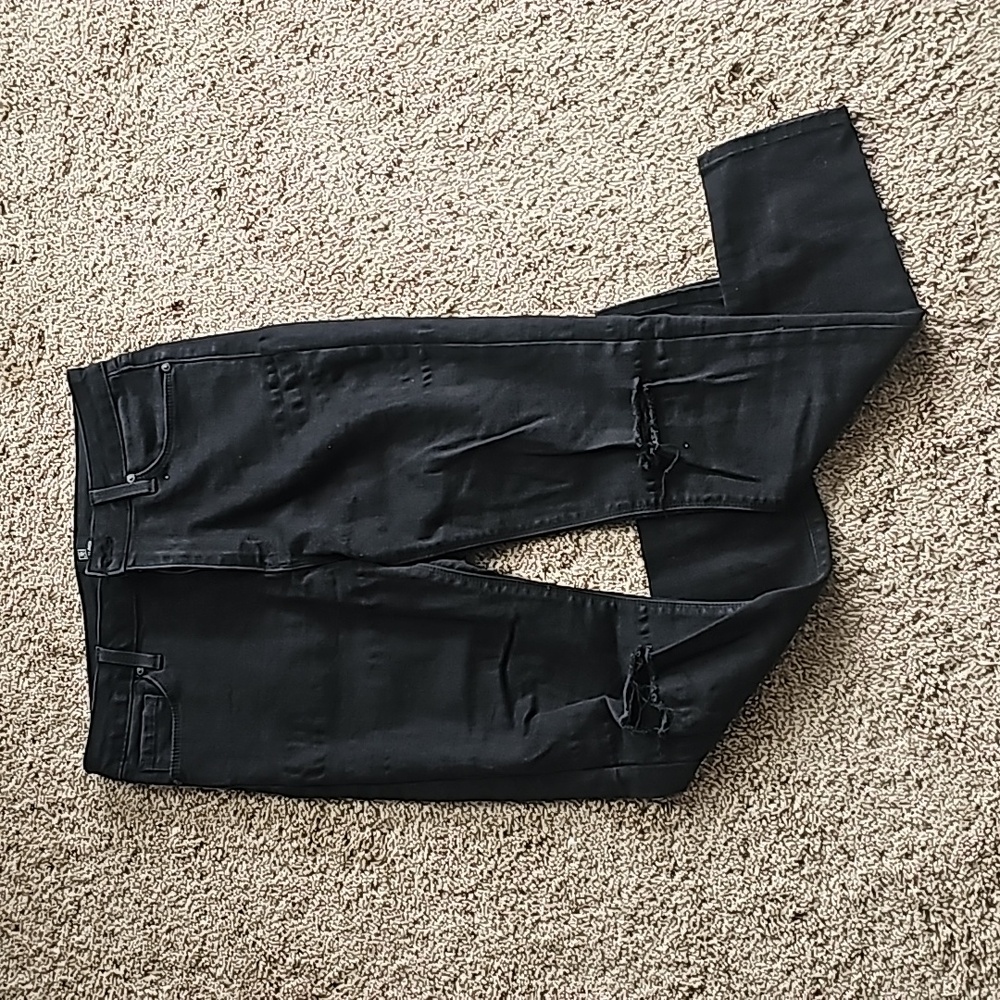 Just Black distressed skinny jeans